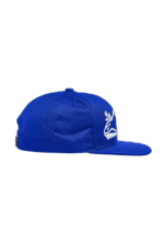 Blue Grand Prix Racewear cap with white logo, designed for motorsport enthusiasts and racers.
