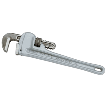 Grand Prix Racewear featuring Facom 133A light alloy offset American model pipe wrench for professional plumbing tasks.