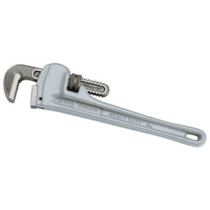 Grand Prix Racewear featuring Facom 133A light alloy offset American model pipe wrench for professional plumbing tasks.