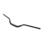 Full-E Charged High-Rise Handlebar 31.8mm for mountain bikes, black finish, ergonomic design, suitable for aggressive riding styles.