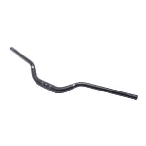 Full-E Charged High-Rise Handlebar 31.8mm for mountain bikes, black finish, ergonomic design, suitable for aggressive riding styles.