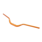 Orange motorcycle handlebar with ergonomic design for racing bikes at Grand Prix Racewear.