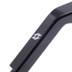 Close-up of a black Grand Prix Racewear helmet visor with the GPR logo, highlighting safety gear for motorsport enthusiasts.