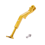 Gold-colored racing part with a small silver bolt, designed for high-performance motorsport applications.