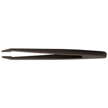 Plastic tweezers straight models anti-static 150.P10 for precision electronic work.