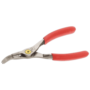 Facom 167A angled nose outside Circlips pliers with red handles for easy grip and precise removal of circlips.