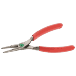 Facom 179A straight nose inside circlip pliers with red ergonomic handles on a black background.