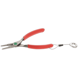 Facom 179A.SLS straight nose inside circlip pliers with red handles for precision circlip removal.