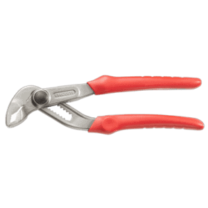 Facom 181A locking twin slip-joint pliers with red handles, ideal for gripping and cutting tasks.
