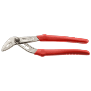 Facom 181EF locking twin slip-joint multigrip pliers with red handles for versatile gripping and cutting tasks.