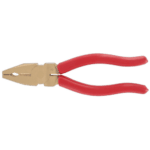 Facom non sparking lineman's pliers with red handles and gold jaws for electrical work safety.