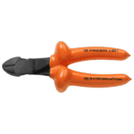 Facom VSE series insulated diagonal cutting pliers for hard wire, 1000V rated, orange handles, model 192.14AVSE, designed for electrical work.