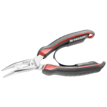 Facom 195A.CPE short half-round nose pliers ideal for precision work in automotive and electrical tasks.