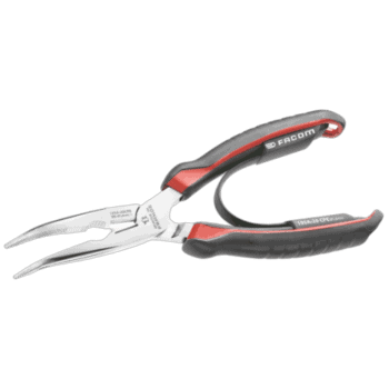 Facom 185A-195A.CPE long half-round nose pliers for precise gripping and bending tasks.