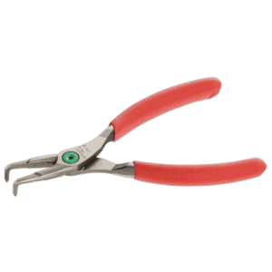 Facom 199A angled nose inside Circlips pliers with red handles for precision gripping and installation.