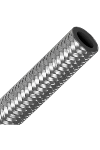 Close-up of a carbon fibre racing helmet exhaust pipe showcasing lightweight, durable material for motorsport safety and performance.