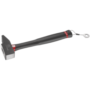 Facom 200C.SLS graphite handle riveting hammer for engineers, black with red accents, designed for precision riveting tasks.