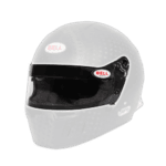 Bell racing helmet with black visor, designed for motorsport safety and performance, featured on Grand Prix Racewear website.