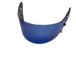 Grand Prix Racewear racing helmet visor with blue-tinted shield and black frame for motorsport safety.