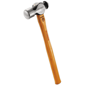 Grand Prix Racewear hammer with a wooden handle and metal head, ideal for engineering and construction tasks.