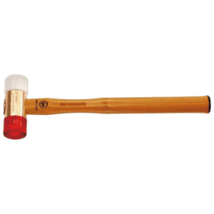 Facom 207A-208A adaptable-tip mallet with wooden handle and rubber head for versatile use.