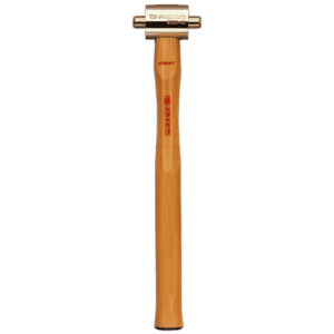 Facom 207A-208A mallet with wooden handle and metal head, used for precision striking in industrial applications.
