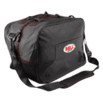 Bell Helmet Bag for racing helmets, black with red accents, durable and spacious for motorsport gear storage.