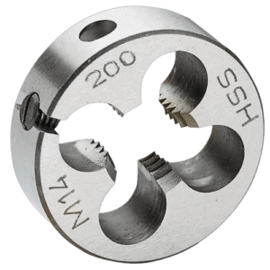Facom 221 split die with precise threading and high-quality steel construction for professional threading tasks.