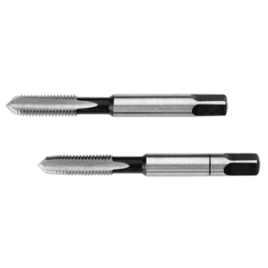 Two Facom 227 standard taps with threaded ends and black handles, used for precision machining and threading tasks.