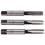 Set of three Facom 227 standard taps with black and silver finish, used for precision machining and threading.