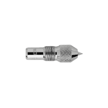 Close-up of a Facom punch and caliper accessory for precise measurement and marking in automotive work.