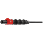 Facom 249G sheathed drift punch with red handle and black grip for precision metalwork.