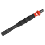Facom 263.G sheathed chisel with ergonomic handle for precision woodworking and metalworking tasks.