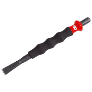 Facom sheathed cape chisel 265.G18 with ergonomic handle for precision chiselling tasks.