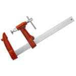 Wide protrusion pump clamp 272.1000L for secure pipe fastening, shown with red and silver components.