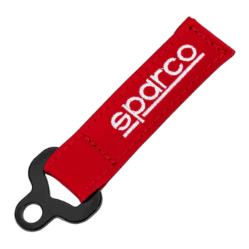Sparco Portachiave Leather Rosso - Red