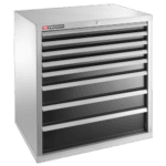 Facom heavy-duty industrial unit with 8 drawers, ideal for workshop storage and organisation.
