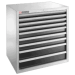 Facom heavy-duty industrial unit with 9 drawers, ideal for workshop storage and organisation.