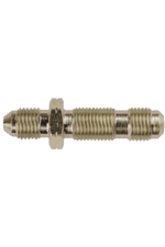Close-up of a spark plug, essential for engine ignition in motorsport vehicles, showcasing detailed metal threads and electrode.