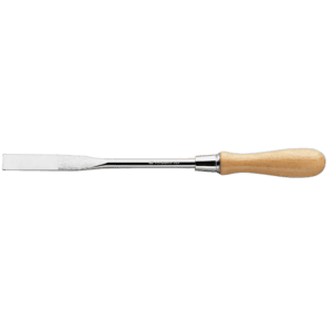 Facom flat scraper 329 with wooden handle for precise scraping tasks in automotive and workshop applications.
