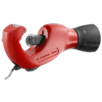 Red Facom copper pipe cutter with adjustable wheel and ergonomic handle for precise pipe cutting.
