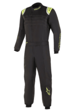 Alpinestars KMX-9 V3 S Kart Suit - Junior - Black / Fluro Yellow