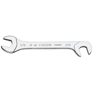 Facom 34-inch open end wrench with detailed markings, ideal for precision mechanical work.