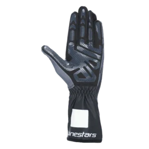 Alpinestars Tech-1 K V3 kart racing glove with protective padding and grip-enhancing design.