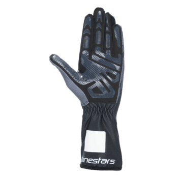 Alpinestars Tech-1 K V3 kart racing glove with protective padding and grip-enhancing design.