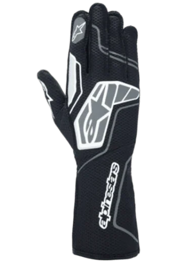 Black/White Alpinestars Tech-1 Kx V4 Kart Gloves