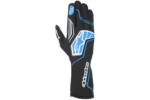 High-performance Alpinestars racing glove with black and blue design, ideal for motorsport safety and grip.