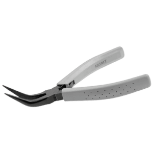 Facom Micro-Tech extra-long angled nose grippers 403.MT for precision gripping and handling tasks.