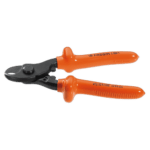 Facom VSE series insulated copper-alu cable cutter with orange handles for electrical work.