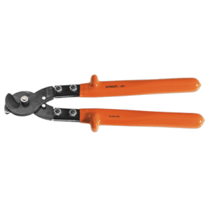 Facom VSE series insulated copper-alu cable cutter with orange handles for electrical work.